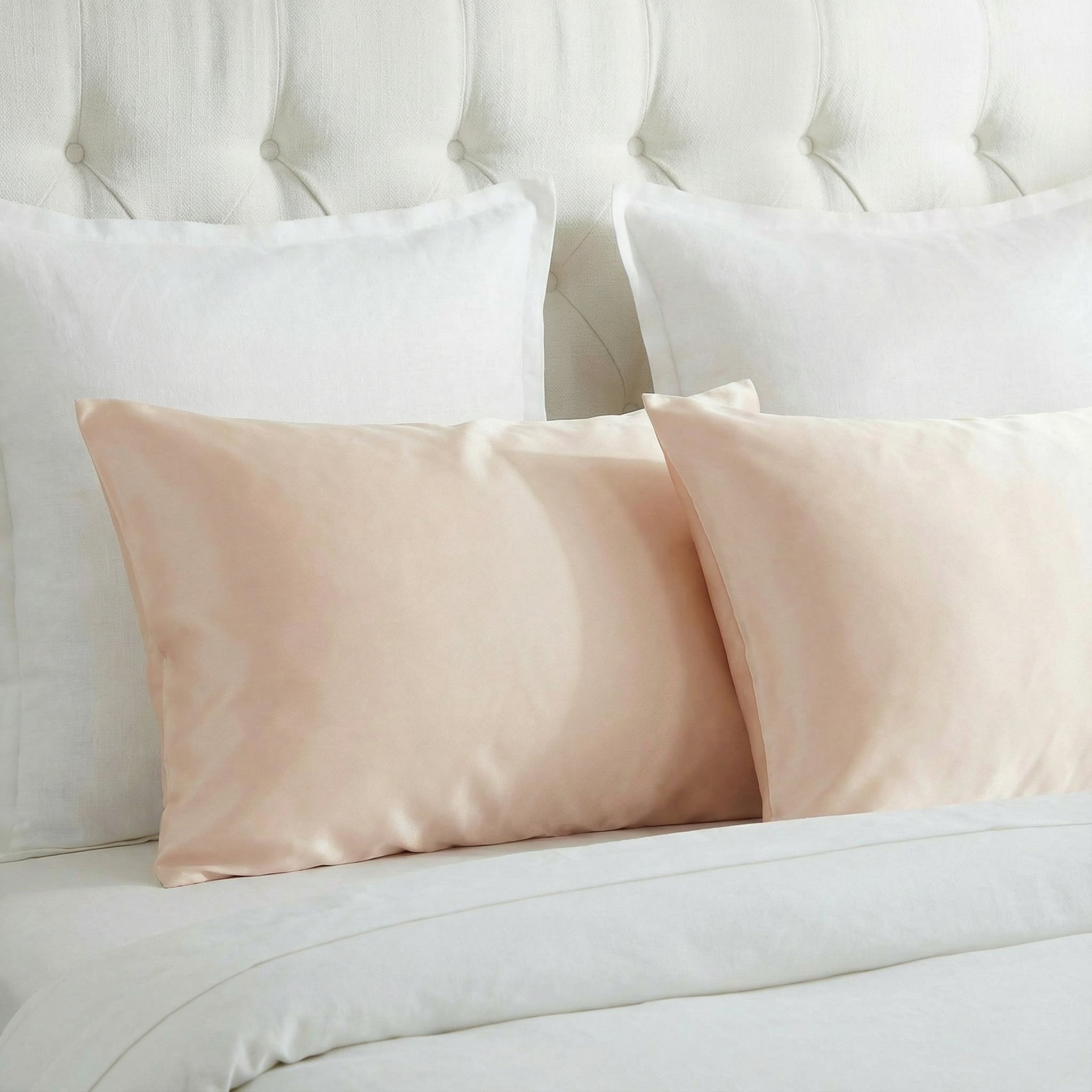 Silk Serenity Pillow Set - Pearl Pink